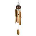36-Inch Large Whole Coconut Bamboo Wind Chime