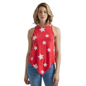 Red Flag Starry Trapeze Fit Women's Tank Top, S