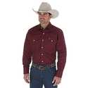 Large Red Oxide Cowboy Cut Western Snap Men's Long Sleeve Button Up