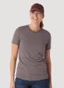 Riggs Charcoal Regular Fit Short Sleeve Women's T Shirt, XL