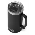 24-Ounce Black Stackable Rambler Mug With MagSlider Lid