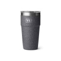 Rambler 20-Ounce Stackable Cup With Magslider Lid In Black Stone