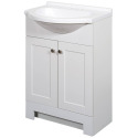 24-Inch White Euro Vanity Combo