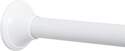 46-72 in. Adjustable Shower Rod, Straight - White