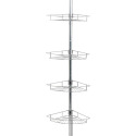 97-Inch Chrome 4-Shelf Tension Pole Shower Caddy