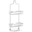 Satin Chrome Rustproof Aluminum Over-The-Shower Caddy