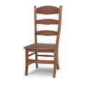 Peg & Dowel Driftwood Ladder Back Chair With Wooden Seat