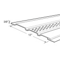 12-Foot T4 Gray Aluminum Fully Vented Soffit