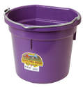 20-Quart Purple Flat Back Plastic Bucket
