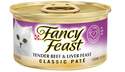 Fancy Feast Beef & Liver Pate Canned Cat Food, 3-Ounce