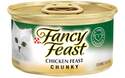 Fancy Feast Grain Free Chunky Chicken Feast Canned Cat Food, 3-Ounce