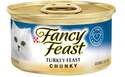 Fancy Feast Chunky Turkey Feast Pate Canned Cat Food, 3-Ounce
