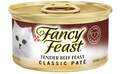 Fancy Feast Classic Tender Beef Feast Canned Cat Food, 3-Ounce