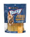 Busy Jerky Wraps Beefhide & Chicken Dog Chews, 4-Pack