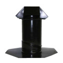 Total JACK™ Black Galvanized Steel Adjustable Pipe Roof Jack, 6" to 4",