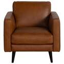 Destrezza Medium Brown Leather Armchair
