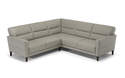 Indimenticabile 2-Piece Warm Gray Leather Sectional
