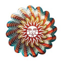 Large Sun Stainless Steel Wind Spinner