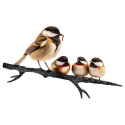 14-Inch Chickadee And Chicks Tree Stake