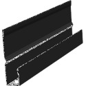 1/2-Inch x 12-Foot Black Aluminum J Channel