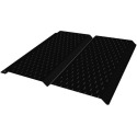 12-Foot Black Aluminum D6 Vented Soffit