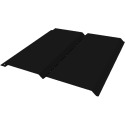 12-Foot Black Aluminum D6 Solid Soffit