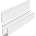 1/2-Inch x 12-Foot White Aluminum J Channel