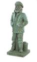 Captain With Lantern Statue In Cypress Finish