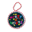 Merry And Bright Needlepoint Ornament