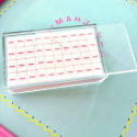 10.5 X 6-5/12 X 2.5-Inch Clear Acrylic Mahjong Tile Box