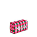 Cara Checkered "Merry" Zip Pouch