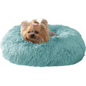Teal Rover Rest Shaggy Donut Pet Bed, 26-Inch