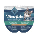 2.6-Ounce Tasteful Spoonless Singles Whitefish And Tuna Entreè Cat Food, Savory Patè Twin Pack Trays