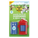 Fire Hydrant Poop Bag Dispenser And Refill Bags, 30 Count