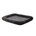 24-Inch Pearl Gray Midwest Plush Fur Pet Bed