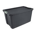 Storage Tote Latching — 34 gal, Flat Gray, 31-5/8 in.