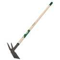 2-Prong Steel Garden Hoe With 54-Inch Wood Handle