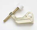Bright Brass Door Stop Hinge   