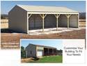 30 X 40-Foot Traditional Suburban 3-Sided Post Frame Building Package