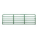 6-Bar Green American Series Gate — 50 in. H x 14 ft. L, 19 Gauge