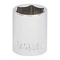 Drive Socket, 18 mm Socket, 3/8 in Drive, 6-Point, Chrome Vanadium Steel, Chrome