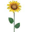 36-Inch Sunflower Rustic Flower Yard Stake