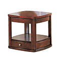 Cherry Lift Occasional Pie Shaped End Table — 24 in. H x 27 in. W x 24 in. D