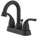 Matte Black 2-Handle Hi-Arc Bathroom Faucet