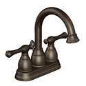 Two Handle Oil-Rubbed Bronze Hi-Arc Lavatory Faucet 