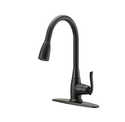Single Handle Oil-Rubbed Bronze Pull Down Kitchen Faucet