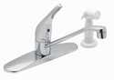 1-Handle Chrome Kitchen Faucet With Sprayer