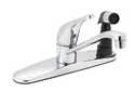Chrome 1-Handle Kitchen Faucet With Sprayer