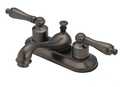 Oil Rubbed Bronze 2-Handle Bathroom Sink Faucet, 4 in. Centerset