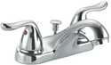 Chrome 2-Handle Bathroom Faucet With Popup Drain